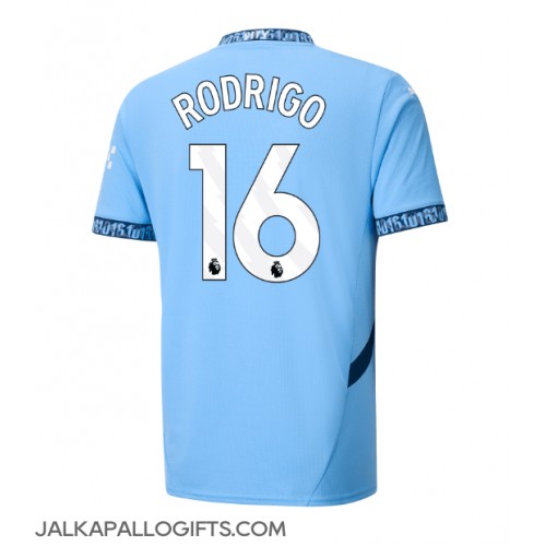 Manchester City Rodri Hernandez #16 Kotipaita 2024-25 Lyhythihainen